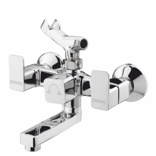 Wall Mixer Telephonic with Hand Shower Arrangement Telephonic only with Crutch  